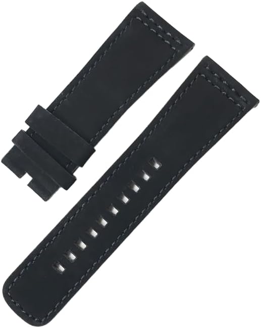 Premium 28mm Genuine Leather Watch Band Flexible Breathable Replacement Watch Strap for Sevenfriday Q2 P1