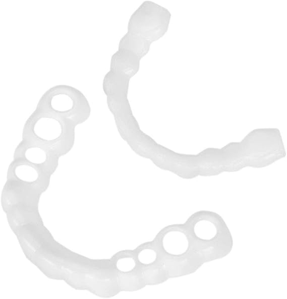 Instant Dentures 1 Pair Comfortable False Teeth Upper Smile Fit Flex Teeth Fits Fake Tooth Cover Practical Teeth Whitening Tool