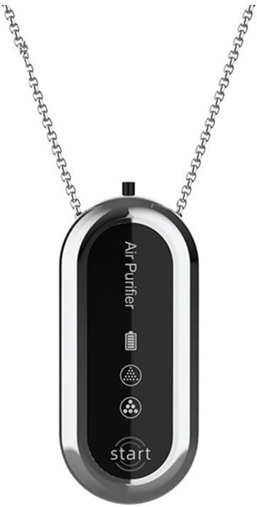 Efficient Portable Air Purifier with Compact Design, Air Purification, and Negative for ION Emission Technology (Silver)