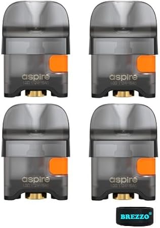 Flexus Pro Replacement Pod 3.0 (1.0Ohm, 4 Pack, Coil Built-in) Compatible with Aspire Flexus Pro Pod Kit - Nicotine Free