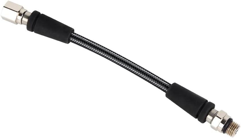 DIDEEP Diving Braided High Pressure Tube, Scuba Diving Residual Pressure Hose, Carbon Fiber Regulator Hose, for Recreational Diving15cm