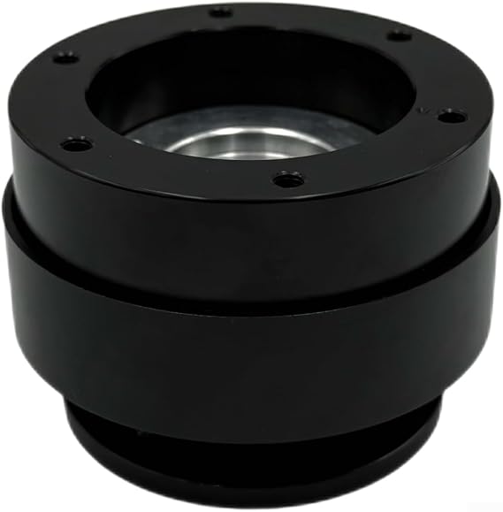 TDCuizent Quick Release Steering Wheel Adapter for Racing Simulator Aluminum Alloy for MOZA TURN Direct Drive Base Wide Compatibility Stable Control 82x7cm Set for Direct Drive Systems(Black)