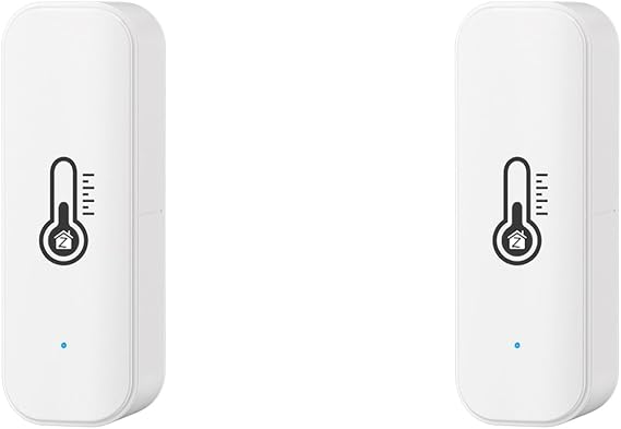 2X Tuya ZigBee Temperature Humidity Sensor Smart Home Temperature Sensors Works with Assistant Smart Life