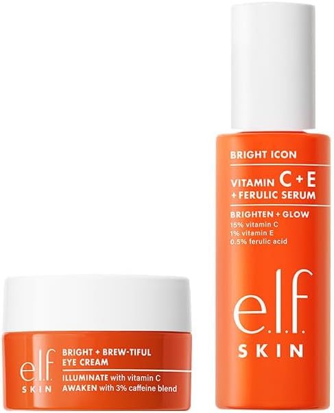 Bundle of e.l.f. SKIN Bright + Brew-tiful Eye Cream and Vitamin C