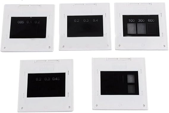 Diffraction Grating Set 5Pcs Single Double Triple Slit Circular Grid Optics For Science Experiment