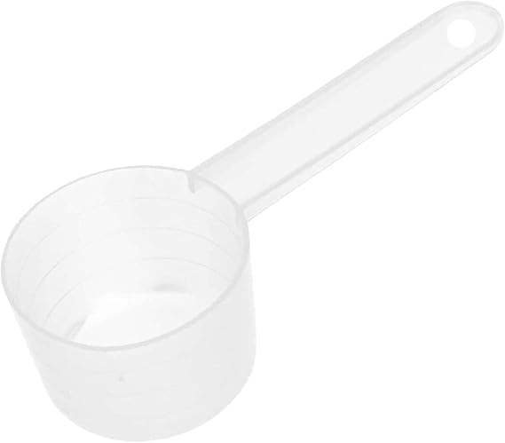 Measuring Spoon, Dosing Spoon 50 ml, 25 g Transparent with Scale 10 ml, 20 ml, 30 ml, 40 ml, 50 ml Scales (Clear)