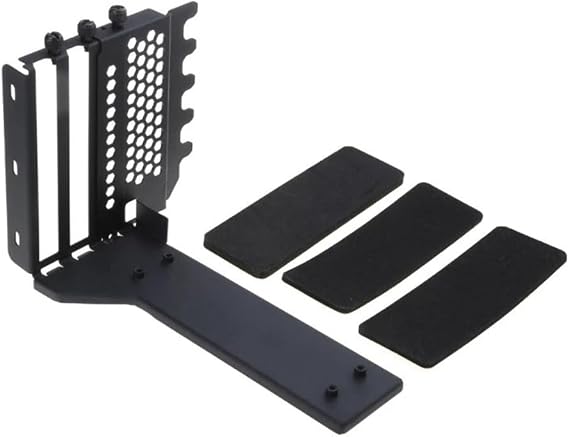 Universal Vertical GPU Holder Riser ATX Matx Case VGA Graphics Card Steering Bracket for 3090, 4090 Graphics Cards Easy to Use Black