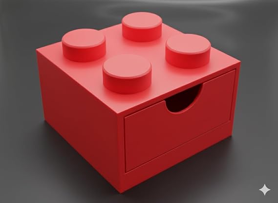 Yapı Oyuncak Tasarımlı Mini Çekmece 2x2 Masaüstü Düzenleyici