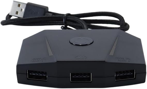 VX2 AimBox Game Console Mouse and Keyboard Converter Compatible with P4,Series X/S, One, Switch, MnK Adapter with 3.5 mm Audio Function for Shooter Games