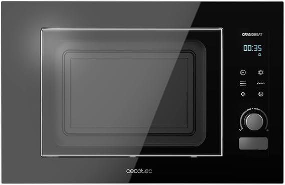 Cecotec GrandHeat 2000 Built-in Digital Microwave Touch Black. 1200 W, Built-in, 21 Liters, Grill, 8 Functions, Touch Panel, Auto Start, Timer, Black