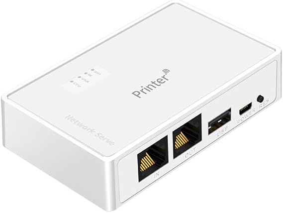 USB Printer Sharer Wireless Network Print Server Computer Sharing Device RJ45 USB Printer Server