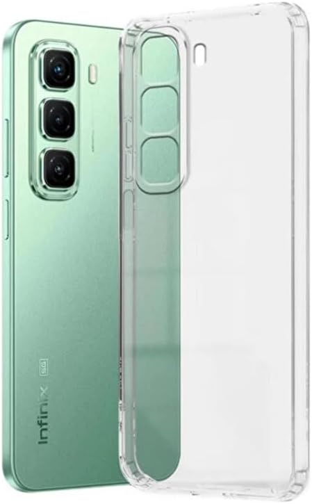 CONSTRAIN - Infinix Hot 50 Pro Plus 4G ile uyumlu Şeffaf Kılıf 0.2mm Silikon - Beyaz