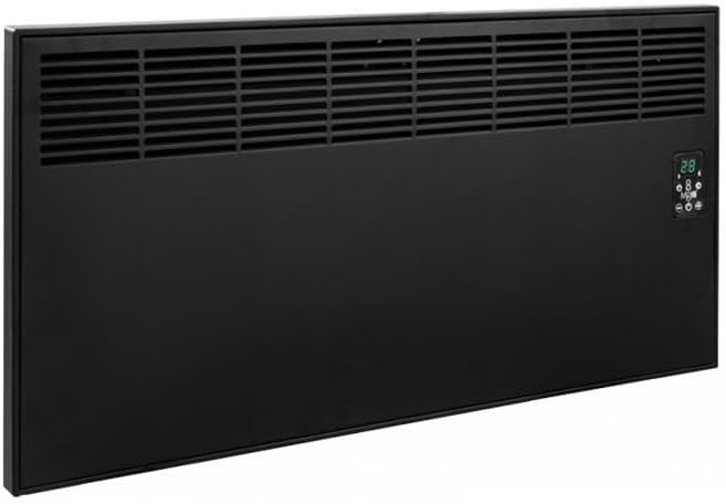 Ivigo Electric Panel Convector Heater Digital 2500 Watt Matte Black EPK4590E25S