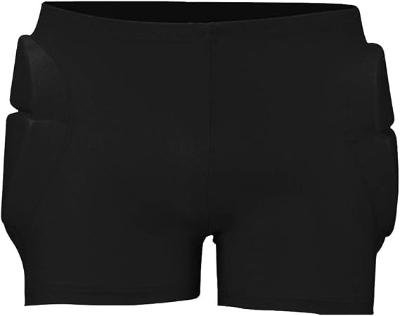 Hip Protective Padded Shorts for Kids,3D Protective Padded Shorts,Crash Butt Pads for Snowboard,Skate,Impact Pads Hip Protection(Black,size:S)