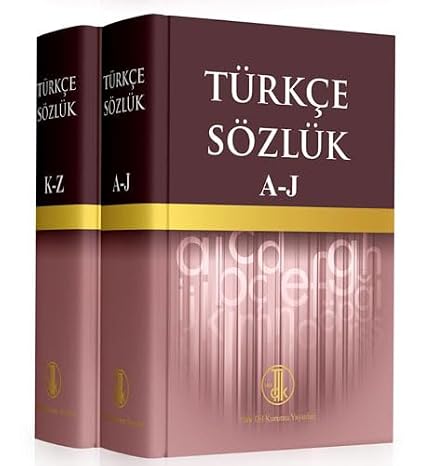 Türkçe Sözlük (A - J / K - Z) 2 Cilt Takım (Ciltli)