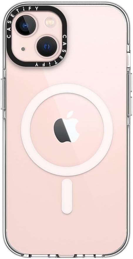 CASETiFY Clear iPhone 13 Case [Not Yellowing / 6.6ft Drop Protection/Compatible with Magsafe] - Clear