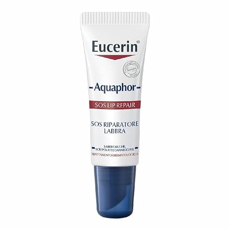 Eucerin Aquaphor Dry And Cracked Lip Balm Sos Lip Repair, Multi, 10 ml