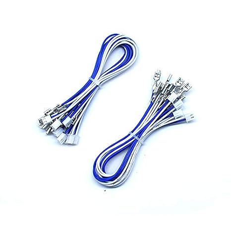 Arcity 20 Pcs Arcade Button Wires Harness Cable for Zero Delay USB Encoder PCB with 0.187" 4.8mm Terminals Compatible with Micro Switches HAPP Style Arcade Buttons Joysticks New