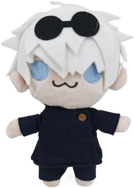 22 cm Gojo Satoru Plush Toy,Gojo and Geto Stuffed Animals Toy,Gojo and Jujutsu Plush Kaisen Plush Toy,Gojo Plush Doll Toy,Cartoon Gojo Plushies Pillow for Kids Plush Figure Gift