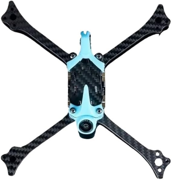 Spare parts V2 5" Racing Frame Analog HDZero 195mm Frame Kit Toray T700 Carbon Silky Coating 20x20mm M3 5mm Arm Camera Nano(Caesar V2 HDZero)