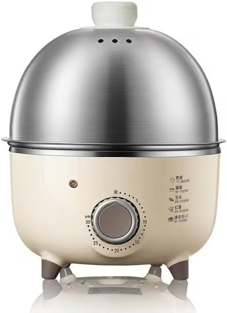 Electric Egg Boiler, Automatic Steamer Multicooker Egg Cookers/Egg Custard Steaming Cooker with Timer for Hard Boiled Eggs [Energy Class A]