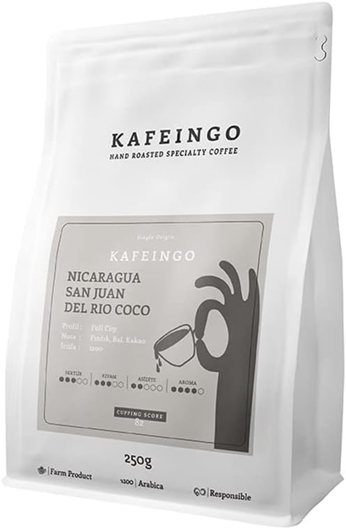 Kafeingo Çekirdek Kahve - Nicaragua San Juan 250 gr