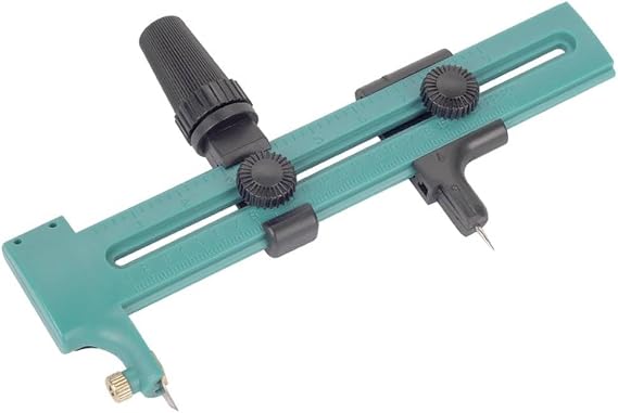 Wolfcraft 4151000 230mm Circle Cutter for Paper/ Foils/ Leather with 2 Replacement Blades