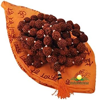 Pooja Samagri Diwali/Navratri/Durga/Laxmi Pujan Item for Office, Home, Temple Etc. for Prosperity, Wealth & Good Luck (Rudraksha Mala)