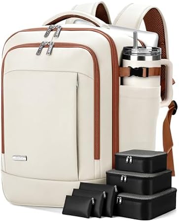 Hand Luggage Backpack, beige, Casual