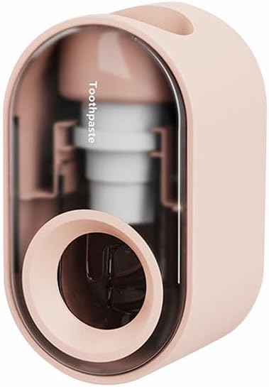 Automatic Toothpaste Dispenser, Wall Mounted Toothpaste Squeezer, No Drilling Required for Bathroom Pink