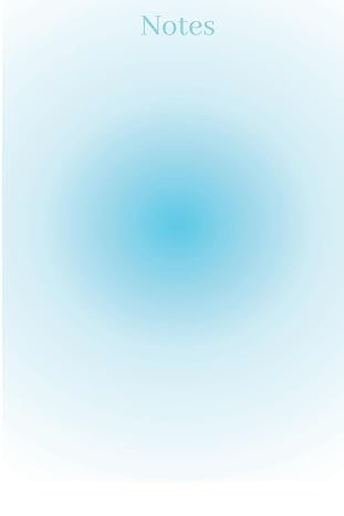 Blue Aura Notebook: Blank Lined Notebook