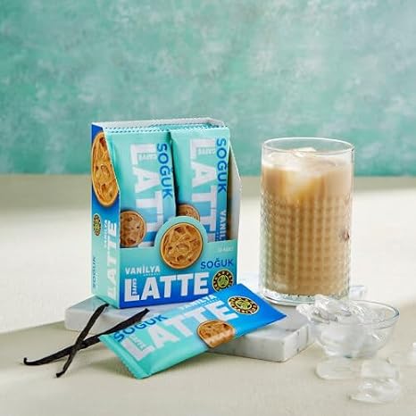 KAHVE DUNYASI Özel Seri Soğuk Vanilyalı Aromalı Caffe Latte 10'lu