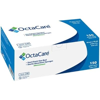 Octacare Sterile Absorbing Gas Gland Compress 10x10 cm 150 Pack