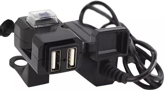 Motosiklet Usb Şarj Çift port 12v Su Geçirmez