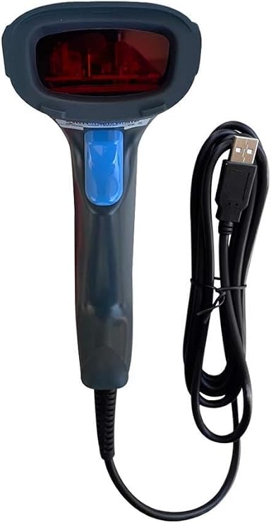 Barcode Scanner 1D Wired and 1D Laser Barcode Reader Compatible with USB Barcode Scanner
