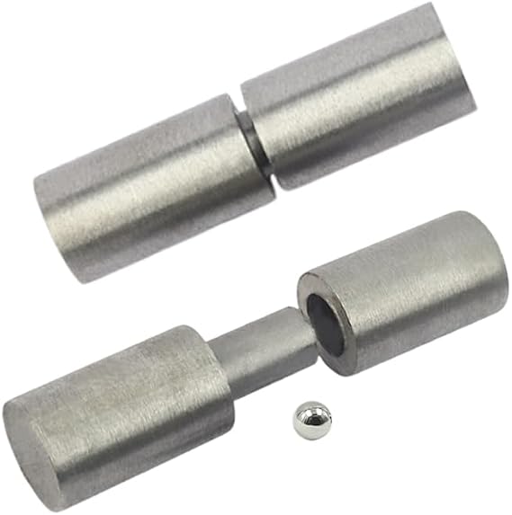 5" Weldable Barrel Hinges Heavy Duty Bullet Hinges Weld on Steel, Detachable Ball Bearing Gate Door Hinges for Metal Swing Door,Trailer Ramp Gate,3/4" Dia Pin,1400 lbs Load Capacity(2Pcs)