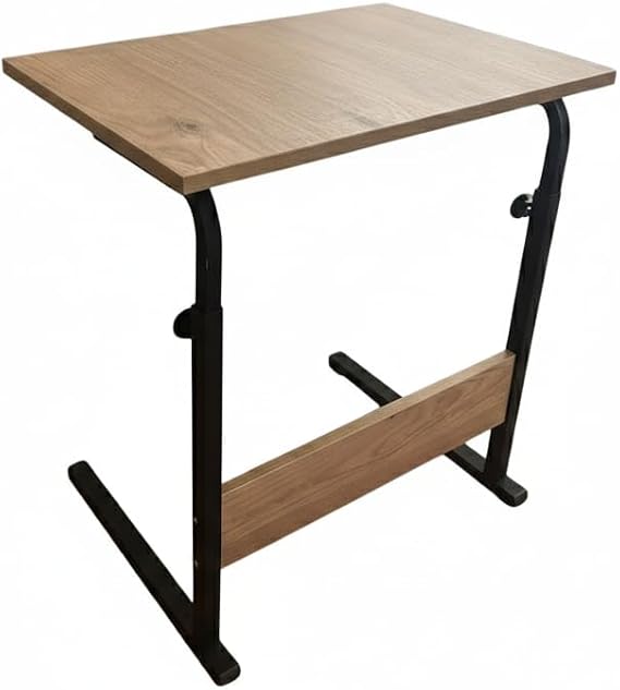 Sağlam Metal Gövdeli Laptop Sehpası 60x40 cm – Yükseklik Ayarlı, Stabil ve Ergonomik Çalışma Masası (Atlantik Çam)