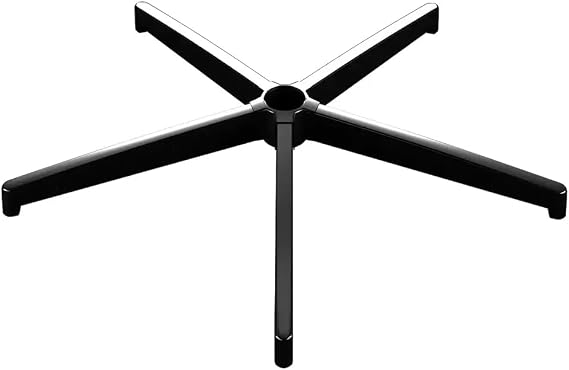 Oyuncu Ofis Çalışma Koltuğu Uyumlu Siyah 67cm Metal Yıldız Ayak
