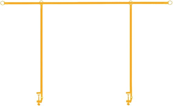 Over The Table Rod Stand with Clamps, Table Balloon Arch Kit, Yellow