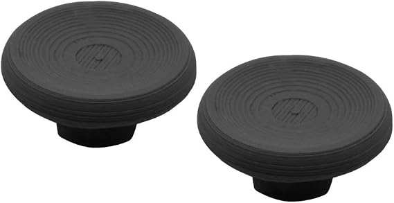 2PCS Joystick Cap Compatible for Legion Go, Thumb Stick Grip Rocker Caps Gaming Console Thumbstick Button Cap Cover Replacement (black)