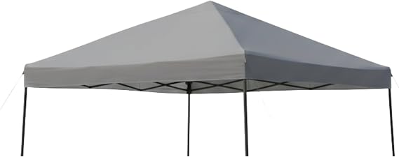 Garden Winds Custom Fit Replacement Canopy Top Cover Compatible with The Ozark Trail 3072, WMT-1212122N 12' X 12' Pop Up - Upgraded Performance RIPLOCK 350 Fabric - Slate Gray