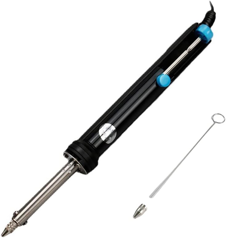 Electric Vacuum Desoldering Iron, Automatic Handheld Repair Solder Sucker Pump Tool with 2 Pcs Suction Tips and Cleaning Pin