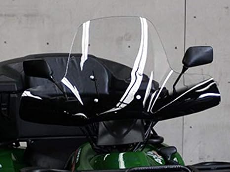 motorsportgoetz Quad ATV Wind Shield Wind Deflector Windscreen Clear Glass 3.5 mm for ATVs