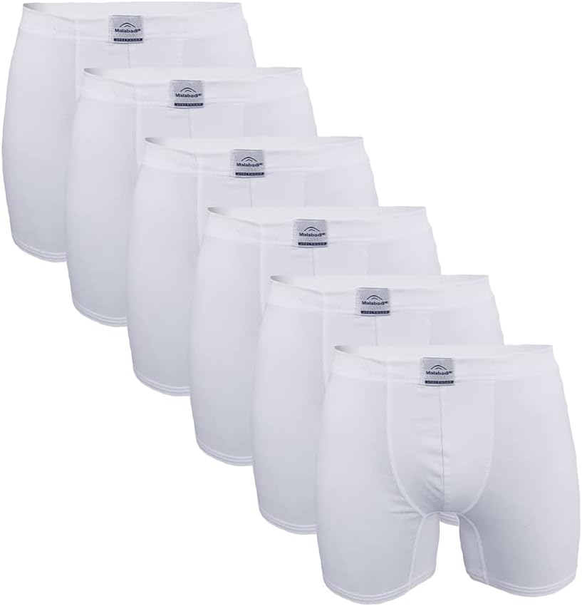 Mens 6-Piece Cotton Elastane Long Boxer 6M073