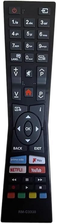 for jvc remote control rm-c3338 for jvc smart tv remote - No Setup Required