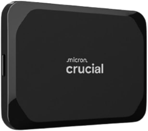 Crucial X9 2TB Portable External SSD - Up to 1050MB/s, External Solid State Drive, Works with PlayStation, Xbox, PC and Mac, USB-C 3.2 - CT2000X9SSD902