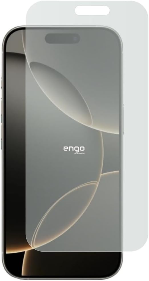 Engo Apple iPhone 16 Pro Max İle Uyumlu Mat Ekran Koruyucu Parmak İzi Bırakmaz Parlama Önleyici Dayanıklı Esnek Yapılı Kırılmaz 9h Nano Cam Koruma