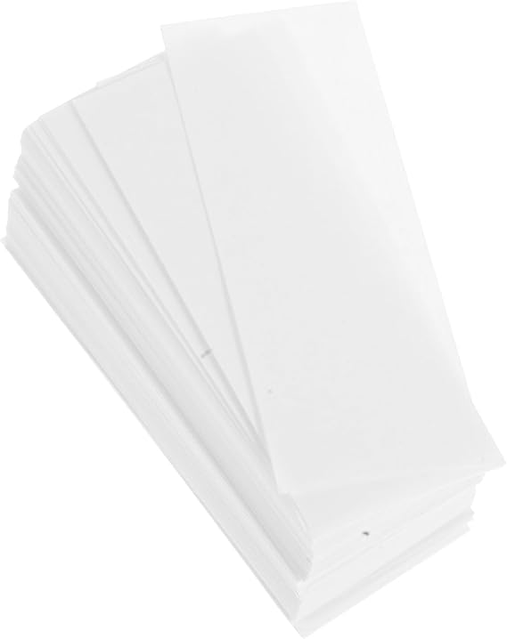 PACKOVE 200pcs Chromatography Paper Strips Pigment Separation Science Experiment Absorbent Filter Paper for Laboratory Chemistry and TLC Testing