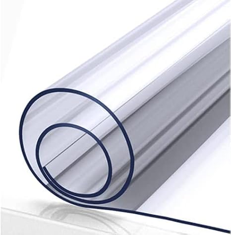 PVC Table Protector Table Cover/Protector Transparent 2mm Strong Table Cloth Cover Wipeable PVC Waterproof Clear Plastic (120 x 250cm)