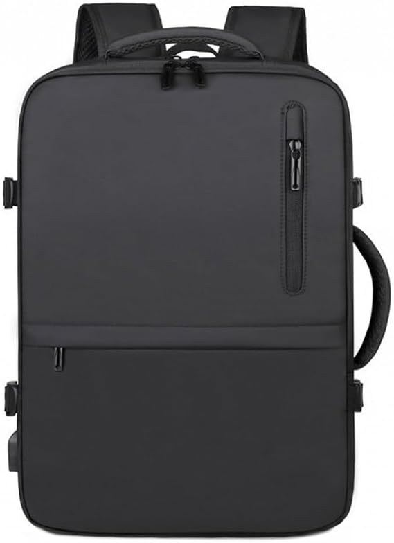 Laptop Backpack, Men's Business Travel Backpack, Business Shoulder Bag, Computer Backpack, Large Capacity, Black
